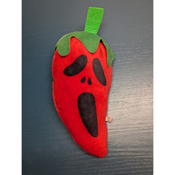 Ghost Face SCREAM Red Pepper Crazy Chilli Plush Stuffed Animal - Picture 1 of 4
